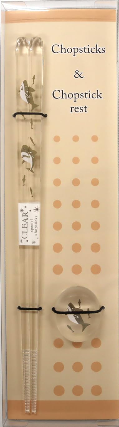 Amazon｜アオバ 箸置・箸セット 動物ランド サメ 23cm 【549543】 日本