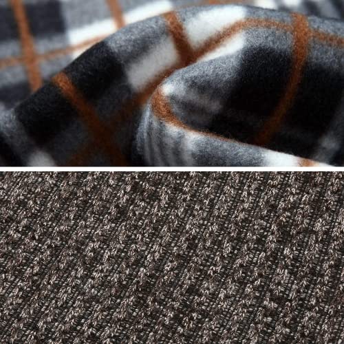 Msmsse Men'S Soft Full Zip Thick Knitted Cardigan Sweaters With Pockets Brown M thumb #7