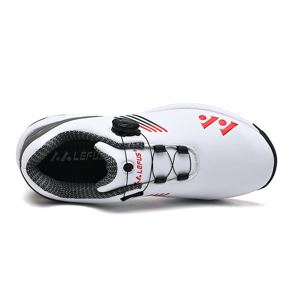 Scarpe da Golf da Uomo Scarpe da Golf da Golf Scarpe da Golf in Pelle da Uomo Scarpe da Uomo Antiscivolo Comfort Traspirante Design con Fibbia Girevole