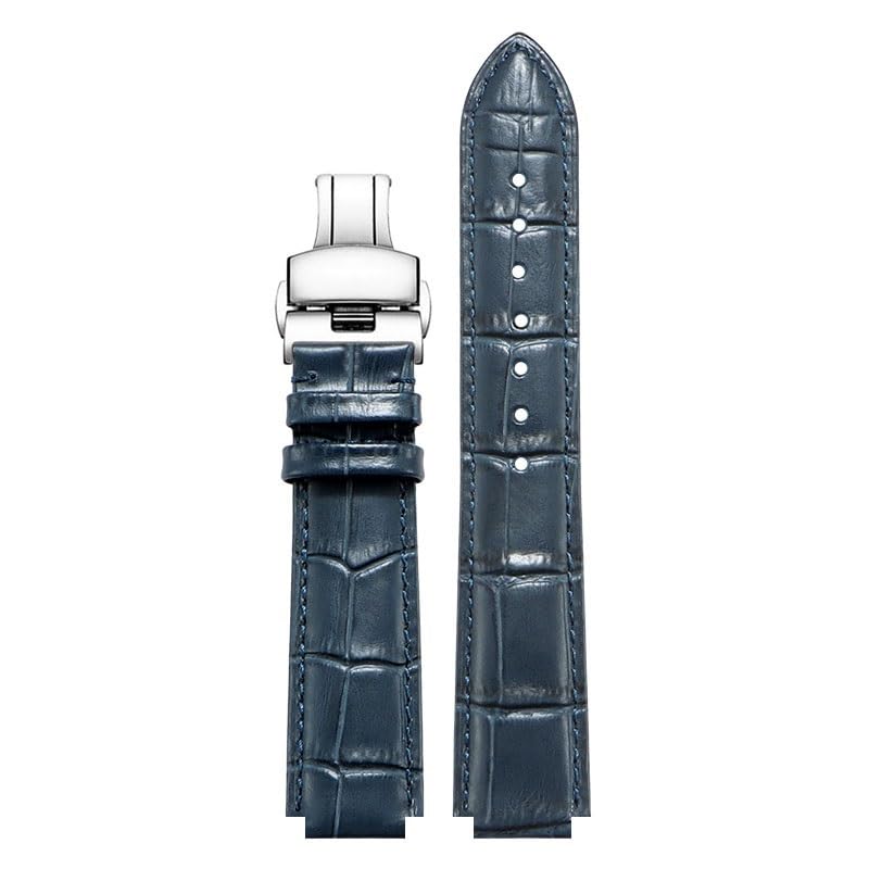 Bracelet de montre convexe cuir compatible Ulysse Nardin Marine 6300 263