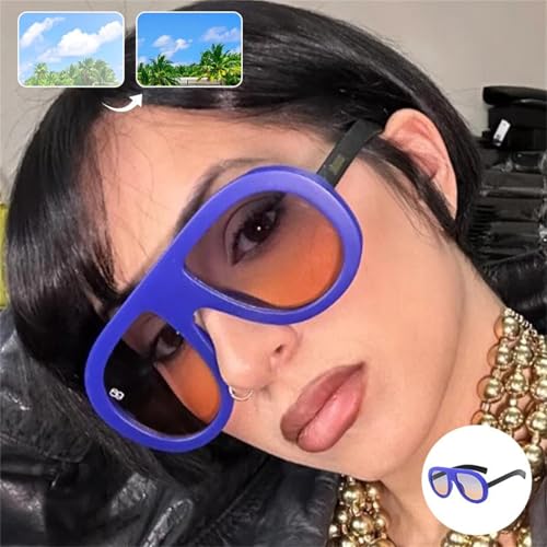 Women's Ombre Oval Tinted Sunglasses, Women Vintage Oval Sunglasses Fashion Vintage Shades2