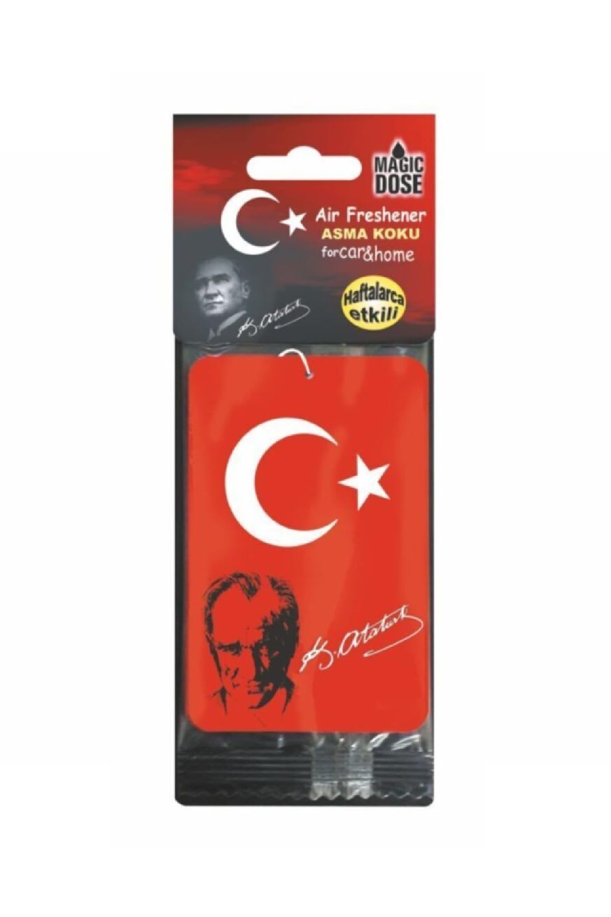 Asma Karton Koku Türk Bayrağı-Atatürk