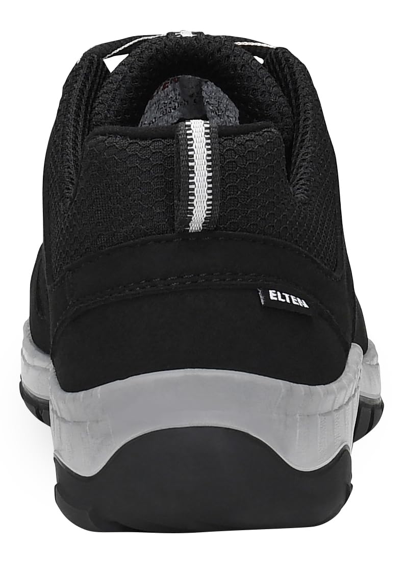 ELTEN Maddox W Black-Grey Low ESD S3S | Sicherheitsschuhe für Damen & Herren, Stahlkappe, leicht, atmungsaktiv
