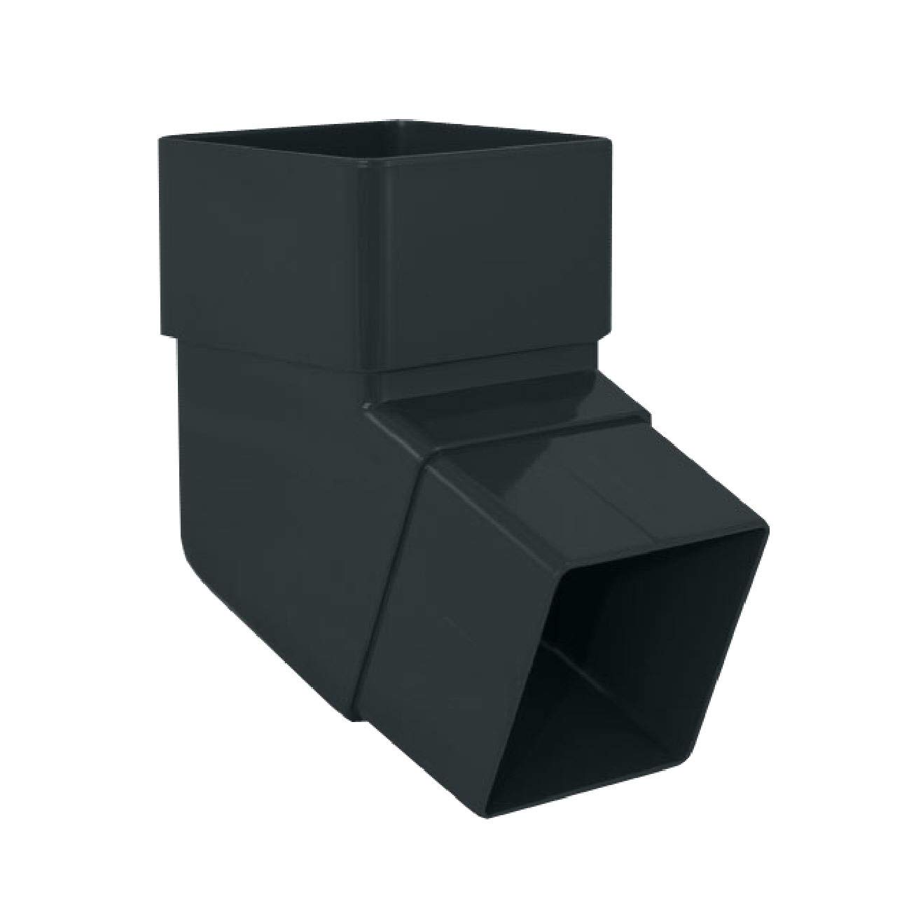 Anthracite Grey Square Downpipe 112.5 Degree Offset Bend, Freeflow Water Systems, Offset Bend 112.5 Degree