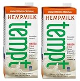 Living Harvest Tempt Hemp Milk, Unsweetened Original, 32-Ounce Containers (2 Pack)