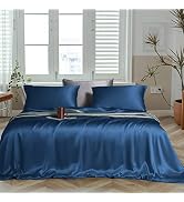 LINENWALAS Premium Bamboe Lakenset 4-delige 100% Biologische Zachte Luxe Ademend Beddengoed Set met Fi...