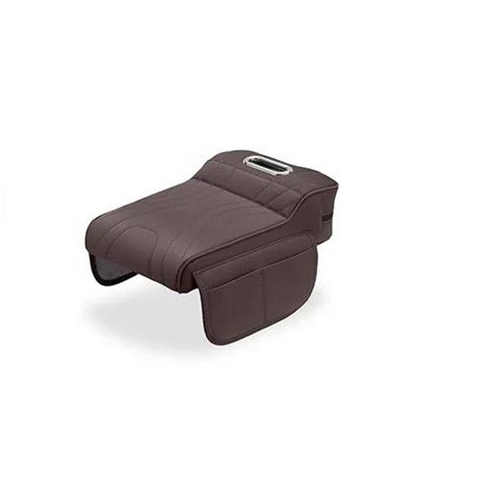 Armrest Organiser Tray For Jaecoo For J7 For JETOUR T2 For Haval H9 2rd 2024-2025 Car Armrest Box Height Increase Pad With Storage Bag HIMIUSIKTC(Coffee)