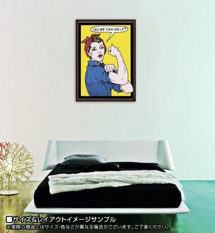 額装品/Yes We Can Do It!/ティー バズ/ポスター/インテリア Amazon.co.jp: ポスター ティー バズ Yes We Can Do It