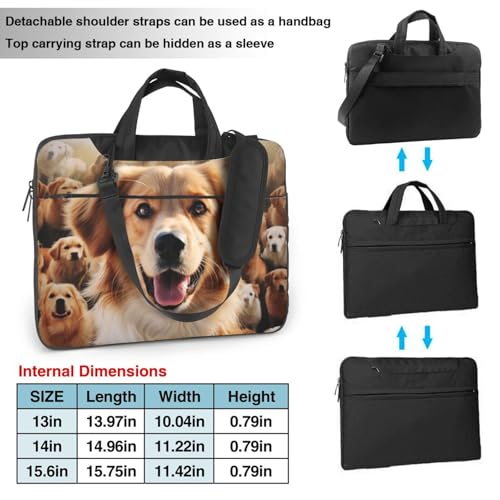 Bolso Tote para Laptop con diseño de Retriever para hombres y mujeres miniatura 2