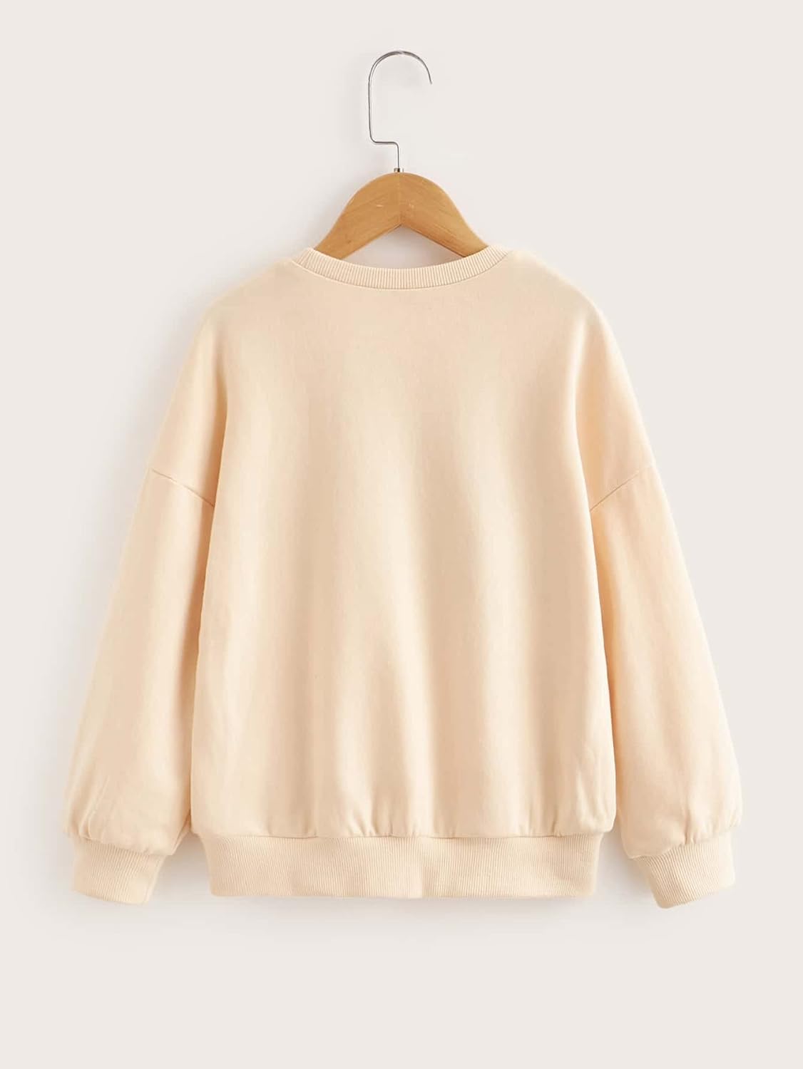 SHENHE Girl's Cute Graphic Crewneck Sweatshirt Long Sleeve Drop Shoulder Pullover Shirt Tops - Image 2