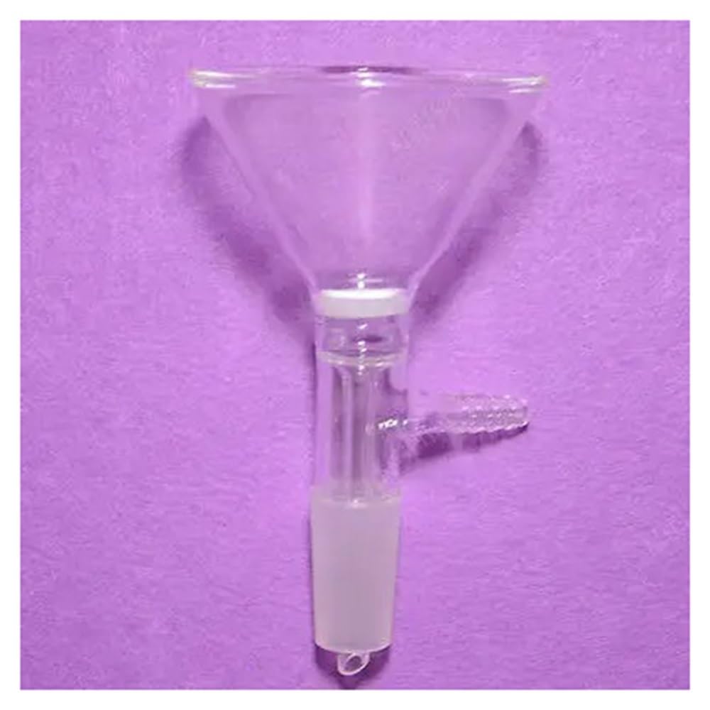 Équipements et fournitures de laboratoire Entonnoir triangulaire 90 mm, porosité 3# 24/40, raccord de tuyau 10, 80 ml