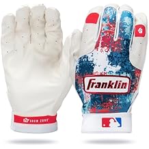 Franklin Sports MLB Youth Teeball Batting Gloves - Flexible Pro Kids Baseball + Softball Gloves for Boys + Girls