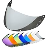 Moontogo Helmet Visor Faceshield for ICON IC-04,Airframe Pro,Airmada,Airform Capacete Moto Windshield (Silver) Universal Size