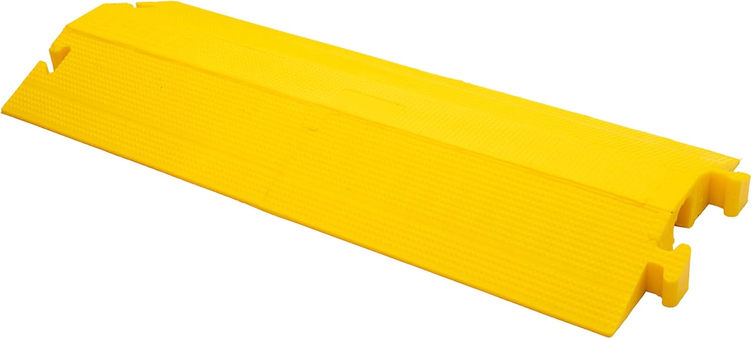 Elasco Dropover Cable Cover with 2" x 2" Channel - Yellow