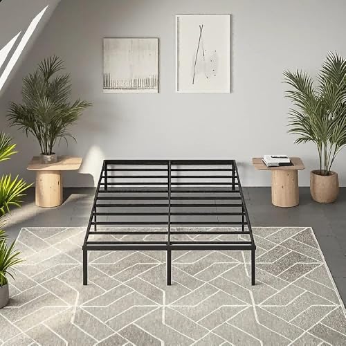 XINSHILING Iron Bed Base for Queen Mattress, 18-Inch