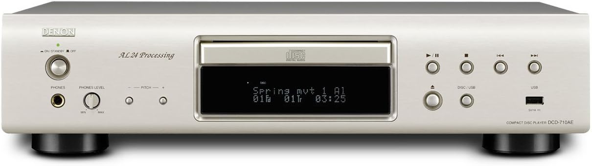 Denon DCD-710AE CD Player - Silver