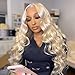 613 Blonde Body Wave Bundles with Closure Brazilian Virgin Hair Weave Bundles with Lace Closure Body Wave Human Hair Bundles with Closure Honey Blonde Bundles with Closure Hair Weft(12 14 16+10, 613)