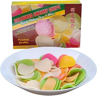 Prawn Chips (Shrimp Chips, Prawn Crackers, Shrimp Crackers, Prawn Chip Snack) – Bánh Phồng Tôm • Krupuk Udang • Keropok Udang • ข้าวเกรียบกุ้ง (Khao Krieb Goong) • 虾片 (Xia Pian) • えびせん (Ebi Sen) • Kropek – Authentic Asian Shrimp Snack Chip – Made with Real Shrimp and Tapioca Starch – Light, Airy, Crispy, and Gluten-Free – Vietnamese, Thai, Indonesian, Malaysian, Chinese, Japanese Style – Perfect for Chip and Dip, Chili Sausa, or Sweet & Sour Salsa – Great for Movie Night, Office Breaks, Parties, or Midnight Snacks – A Delicious Crunchy Side for Fried Rice, Salad, or Noodle Dishes – Traditional Southeast Asian Snack Loved Worldwide