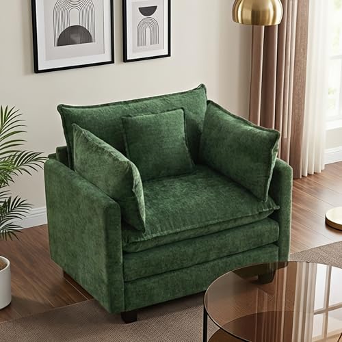 Image of 42 inch Modular Sectional Sofa, Cloud Couch Single-Seat Accent Chair