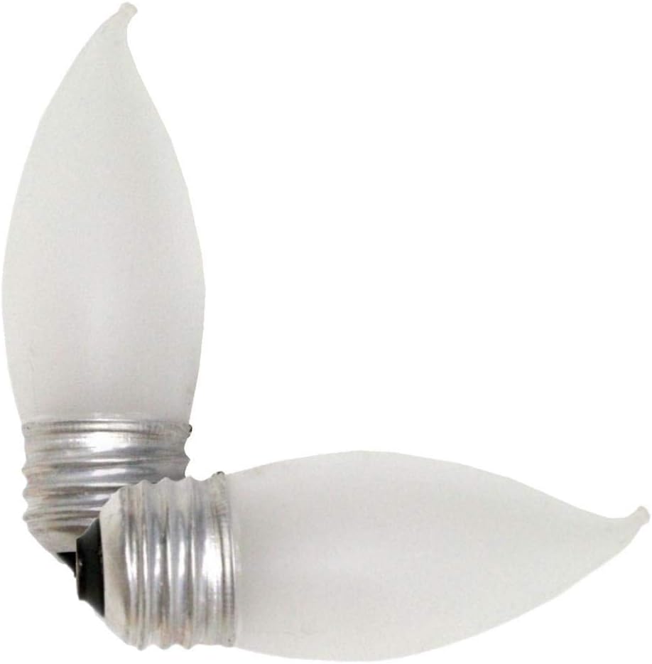 SYLVANIA 13439-25B10/F/BL/2PK 120V B10 Decor Torpedo Light Bulb