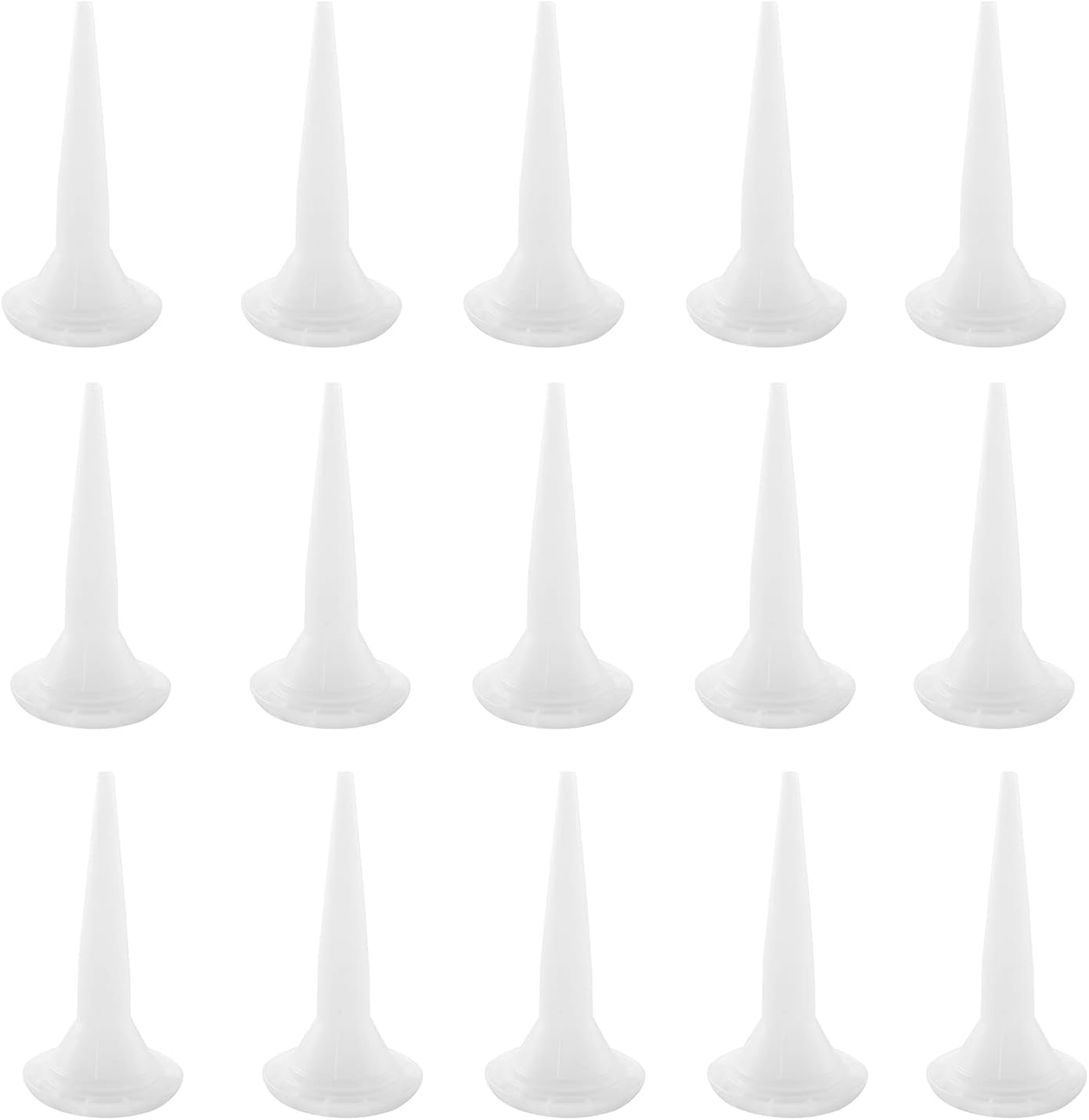 LQ Industrial 15pcs Sausage Caulking Gun Tips 55x100mm Caulking Nozzle