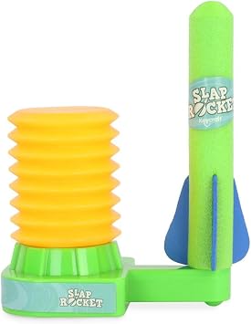 Keycraft Slap Rocket Air-Powered Outdoor Toy, 3+ Years, Includes 3 Rockets