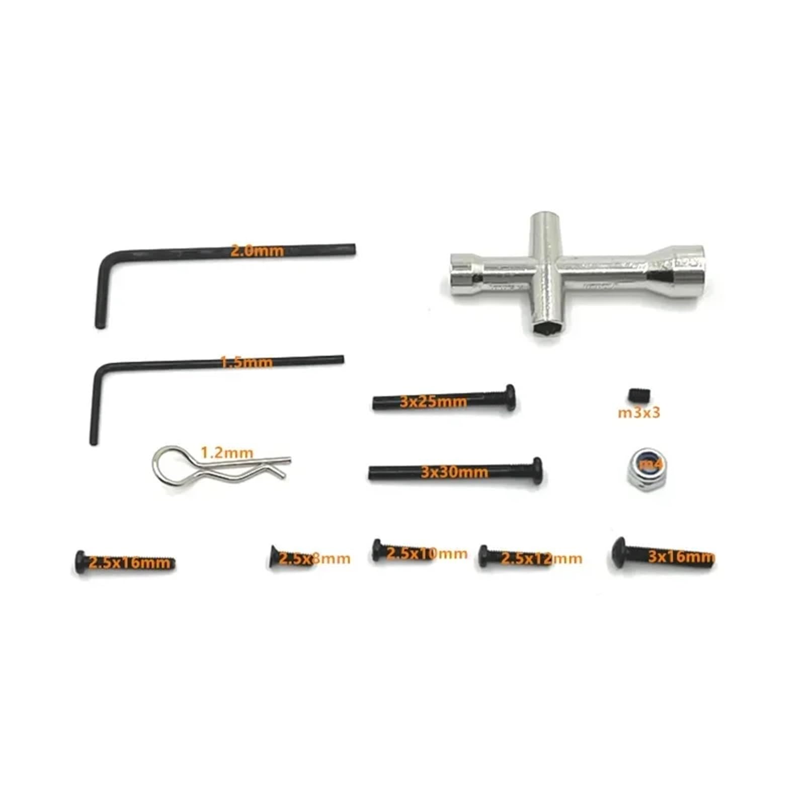 Per MJX 14301 14302 14303 1/16 RC Auto Viti Metalliche Kit Di Fissaggio Strumenti Riparazione Pezzi Ricambio Accessori Aggiornamento Accessori Modellismo RC