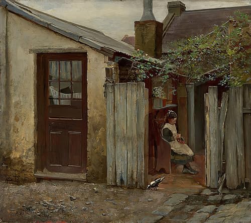 Décoration Murale 60x90cm Fille avec oiseau Frederick McCubbin Toile