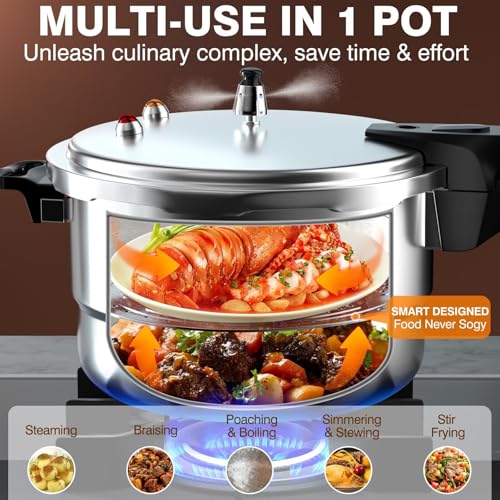 Olla a presión de aluminio 7.6 L PYY miniatura 3