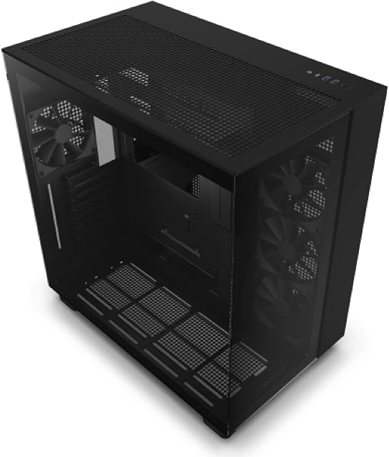 Nzxt H9 Flow CM-H91FB-01 Obudowa Komputerowa, Czarny, 46,6 x 29 x 49,5 cm