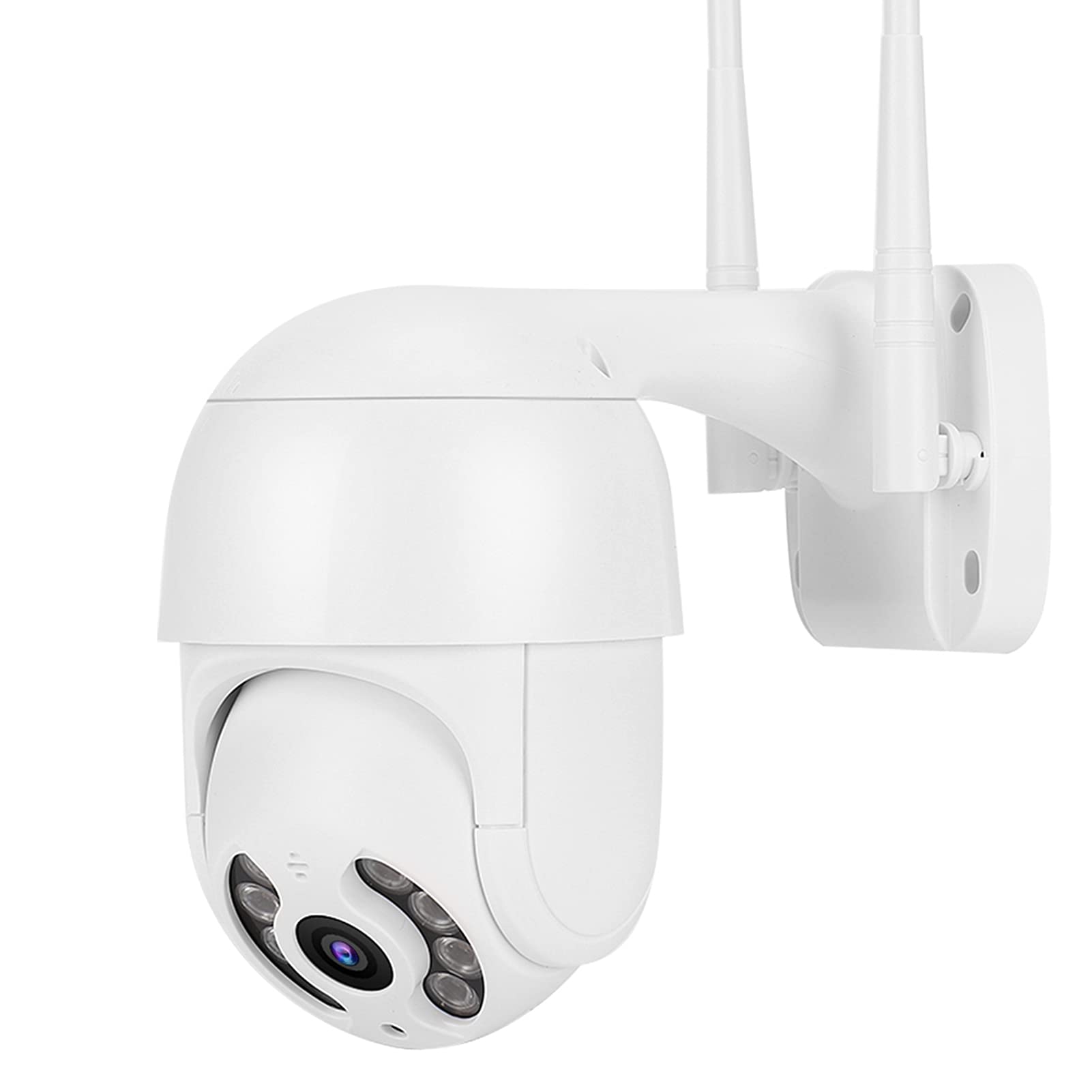 2in PTZ a Prueba de Agua, 1080P WiFi 8 Luces Seguridad Mini Cámara Trabajo de Vigilancia con Icsee 110 240VUS