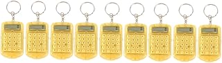 Operitacx 9 Pçs Mini Chaveiro Chaveiro Micro Computador Calculadora Portátil Calculadora De Bolso Bolsa Bolsa Chaves Calculadora Decoração Chaveiro Calculadora Eletrônica Calculadora Em