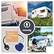 Perel Adapterkabel Schuko auf CEE, Kabel Camping CEE-Stecker auf Schutzkontakt-Kupplung Schuko, Verlängerungskabel für Camper Caravan Wohnwagen, H07RN-F 3G2.5, 0.4 m, Gummi, blau