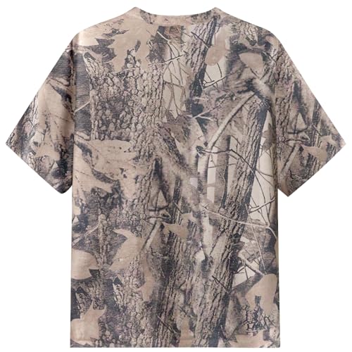 Image of Womens Camo Shirt Oversized Maple Leaf Short Sleeve T Shirts Tops