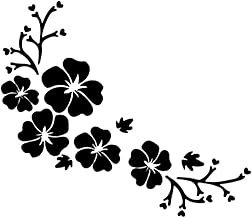 Veemoon 1Pc Adesivo Decoração Do Carro Decalques Da Janela Do Carro Adesivos Automotivos Decalques Para Adesivos De Livro De Sucata Flores Decalques Do Carro Flor Decalques Do