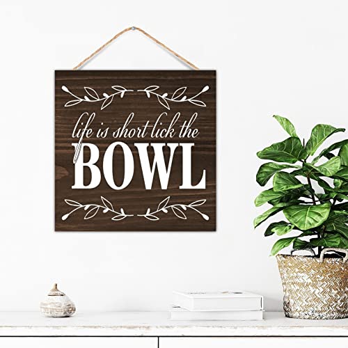 Plaque murale moderne bois peint décoration de table vintage - 5
