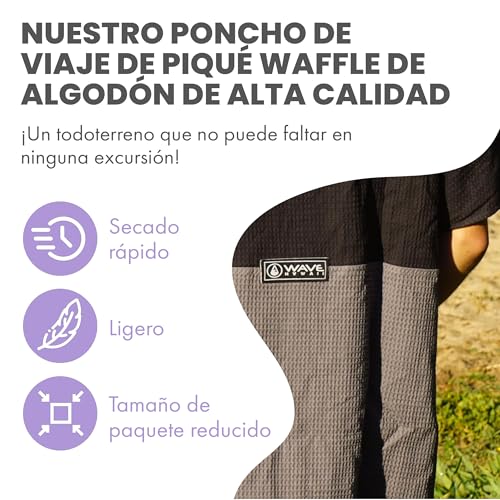 Poncho de surf de algodón de toalla premium WAVE HAWAII 3