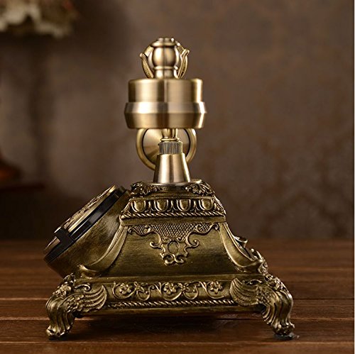 Xichen Resin Imitation Copper Vintage Style Rotary Retro Old Fashioned Rotary Dial Home And Office Telephone #TOP6