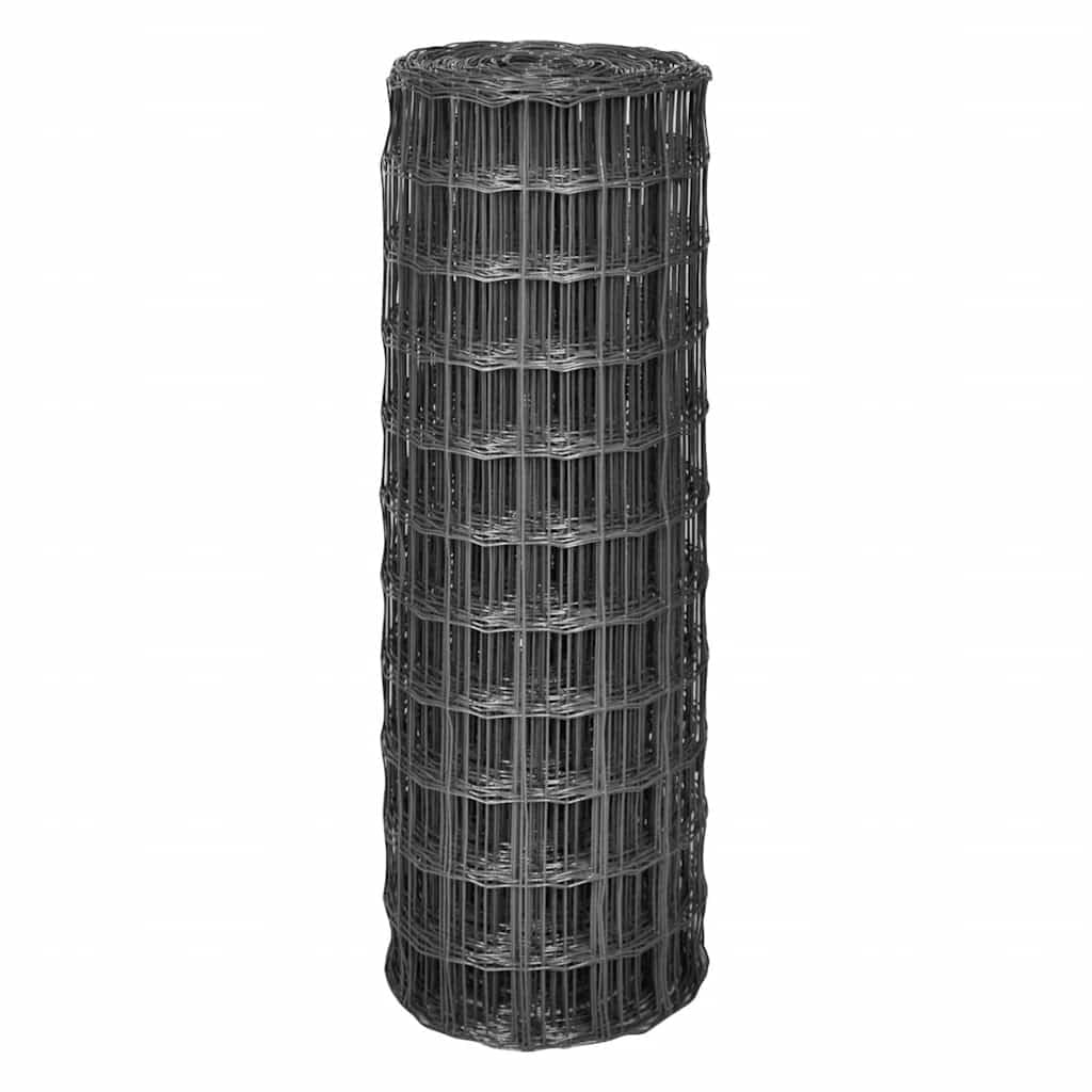 vidaXL Eurozaun Stahl 10 x 1,5 m Grau