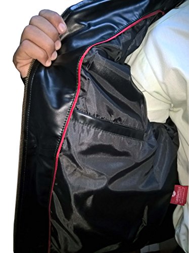 Replica Style Red Hood Men's Faux Leather Jacket4