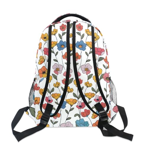 Sac à dos fleurs résistant pour en finir avec les sacs d'étudiants trop lourds