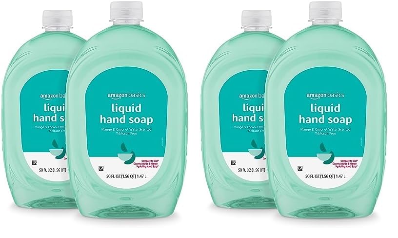 Amazon.com : Amazon Basics Liquid Hand Soap Refill, Mango & Coconut ...