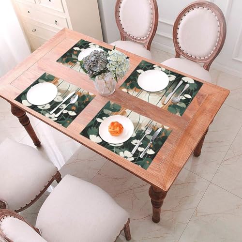 Sets de table tissés pour protéger la table de la chaleur et des taches de repas