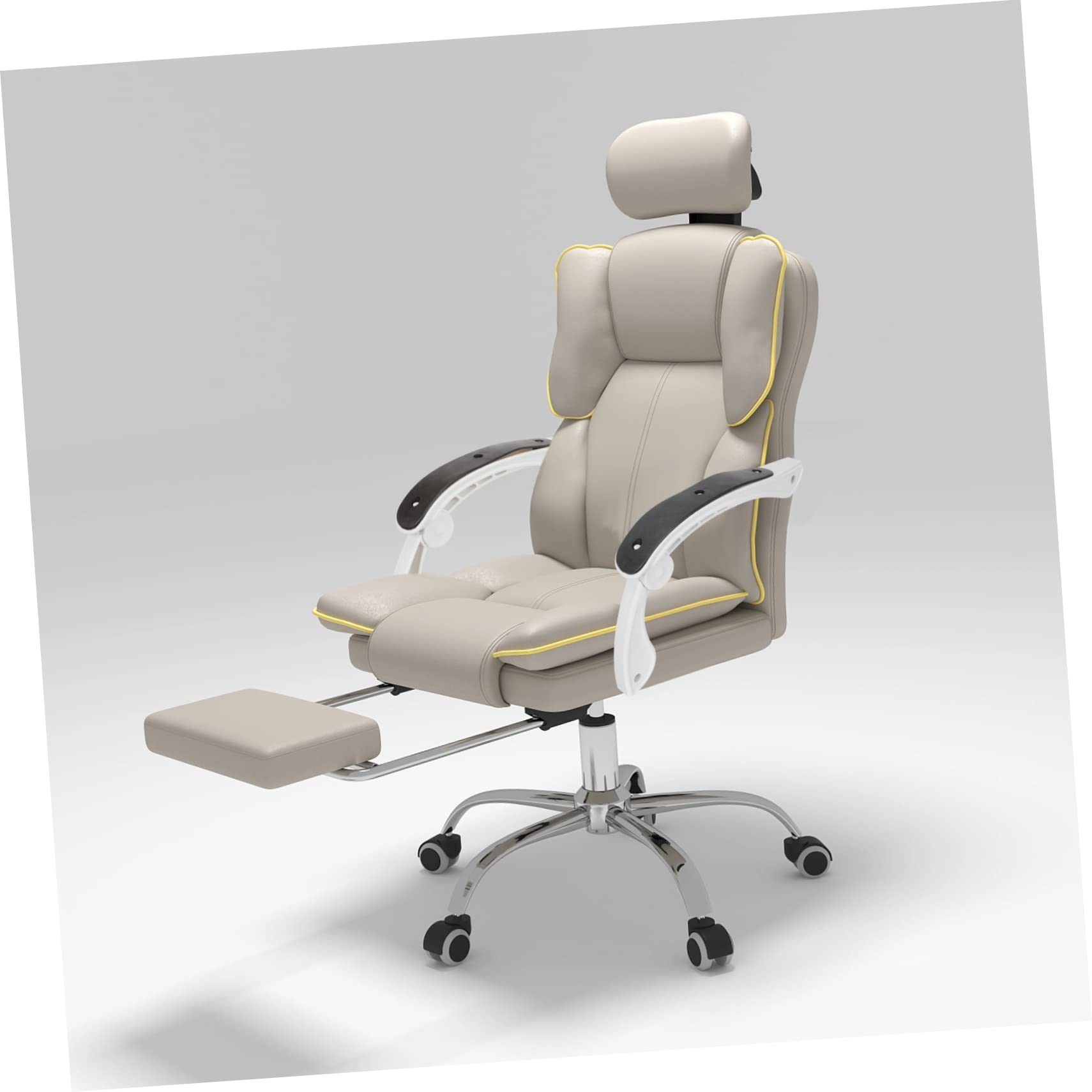 SHINEOFI Reposabrazos de Silla de Oficina de Plástico 2 Piezas | Repuesto para Silla Giratoria, Blanco y Negro, Agarre Firme, Soporta Peso Alto