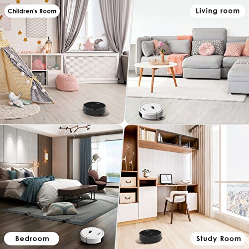 Xsmner Robot Vacuum Cleaner, Automatic Vacuum Cleaner Robot, Mini Robot Vacuum Good For Pet Hair, Hardwood Floors(Not For Carpet), Super-Thin, Robot Vacuum And Mop Combo Suitable For Small Houses #TOP4