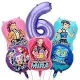 Hunters Geburtstags Deko,Coole Anime-Style Party Aluminiumfolienballons deko, Aluminiumfolien Ballons mit Zeichentrickfiguren– Coole Party dekofür Kid und Fans (6 years old)