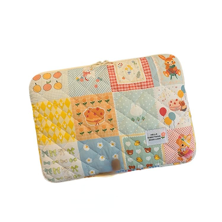 Funda acolchada para laptop Tooe 13 pulgadas Gingham miniatura 1