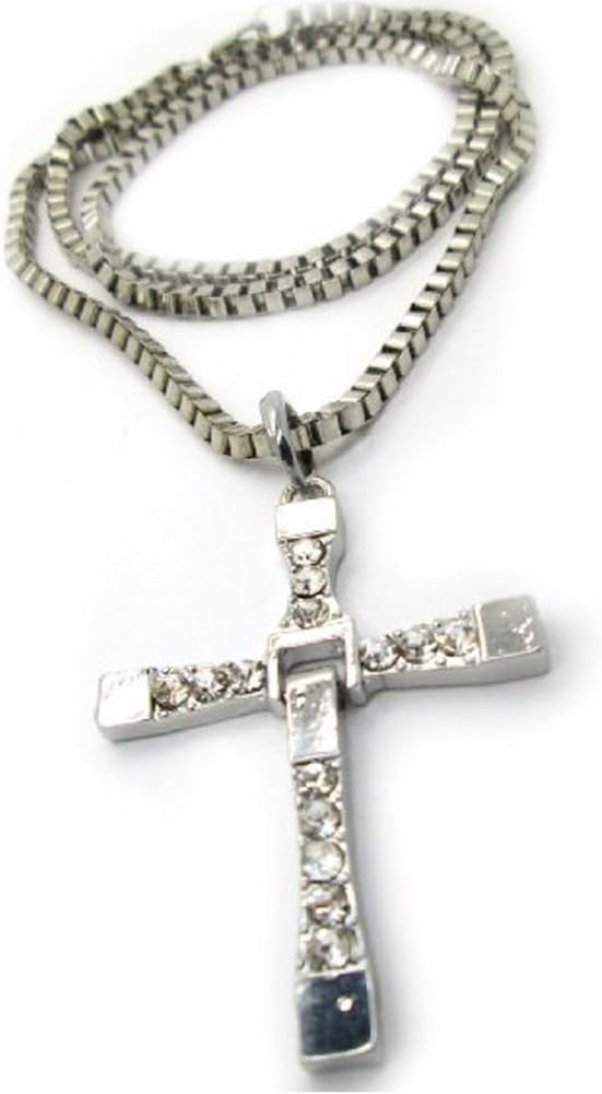 Sunkee The Fast and the Furious Dominic Toretto's CROSS PENDANT Chain Necklace