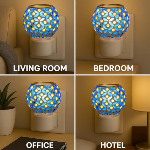 Image of Kapur Dani Camphor Electric Diffuser for Home Fragrance /Kapoor Dani Night Lamp /Multi Functional Essential Oil Camphor Burner Diffuser Electrical with On /Off Switch