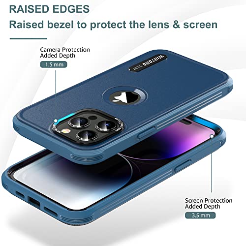 WINTONG Magnetic Case Compatible with iPhone 13 Pro, Military Grade Drop Protection, Full-Body Shockproof Rugged Protective Cover, Heavy Duty Bumper Case for iPhone 13 Pro 6.1", Blue - image 4